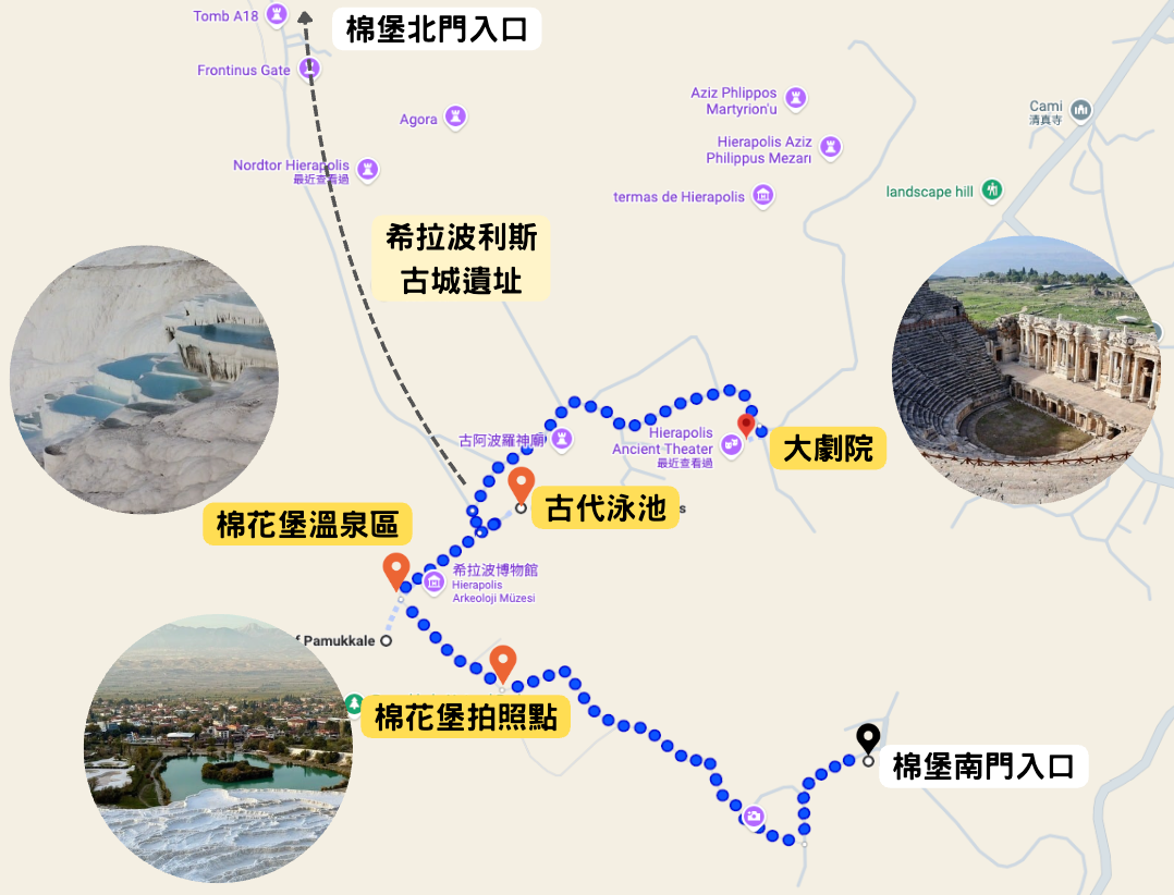 希拉波利斯古城攻略：羅馬大劇院、棉花堡、古墓區、門票交通地圖看這篇就夠！