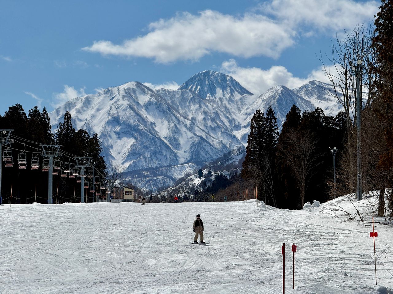 妙高滑雪場雪山景色