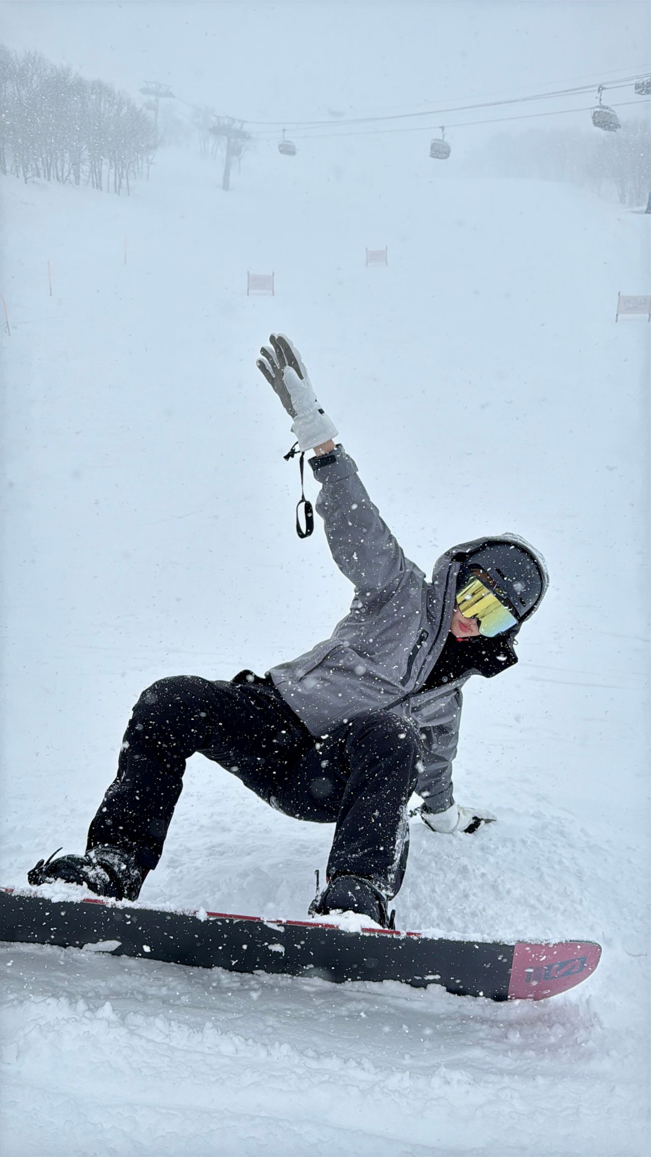 妙高滑雪帥氣假掰照