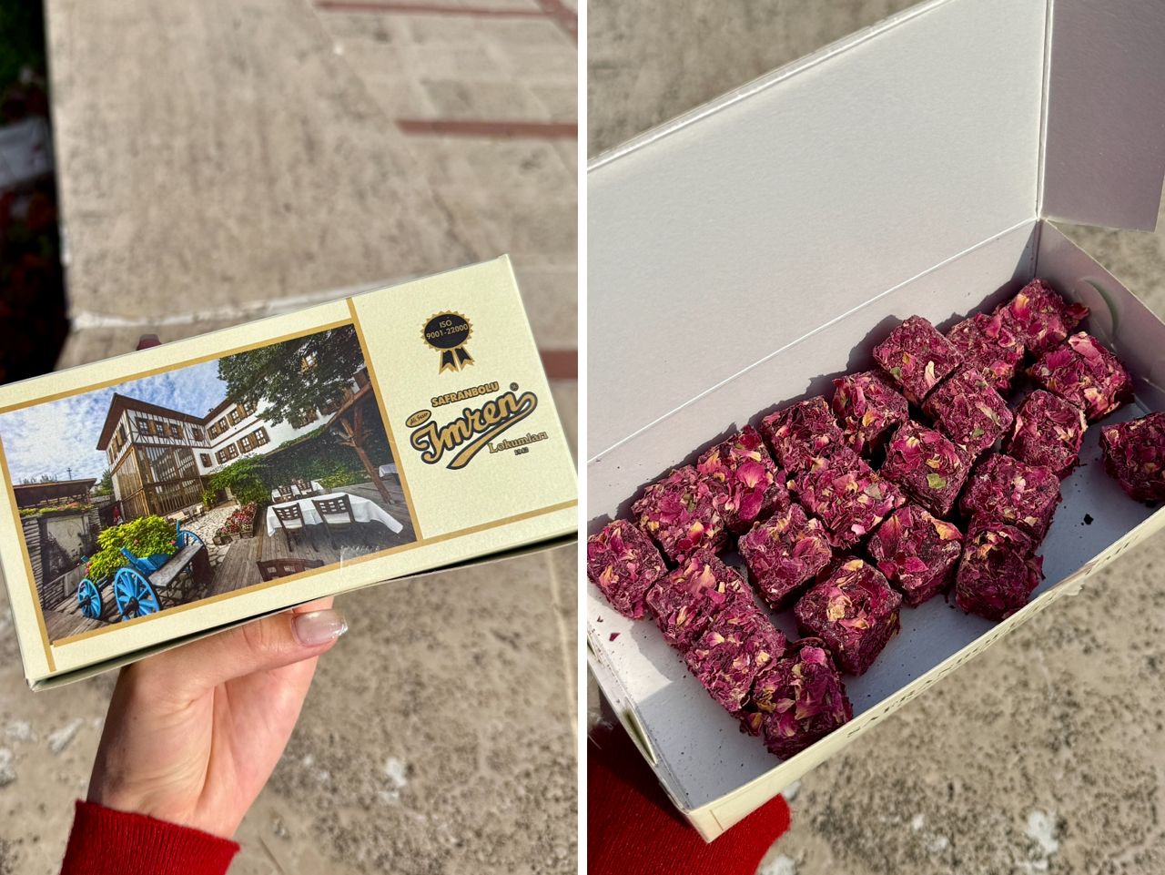 番紅花城 imren lokumları 玫瑰口味土耳其軟糖
