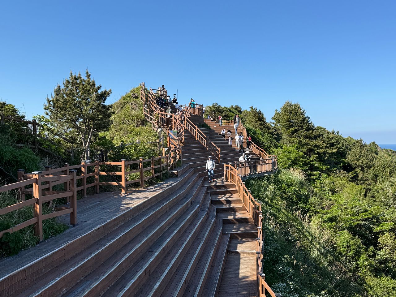 城山日出峰山頂的觀景台